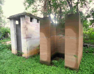 A toilet prototype developed at Ungra Extension Centre. Fifty such toilet units were built in Pallerayanahalli village under a DST-funded project (Photo: Megha Prakash)