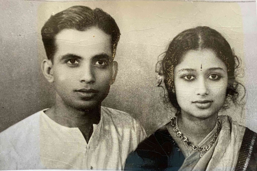 Krishnaswamy with Rukmini (Photo courtesy: PR Krishnaswamy)