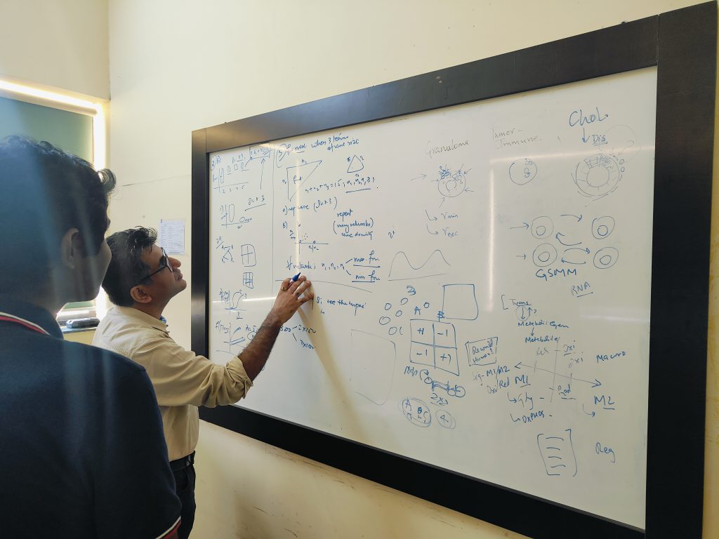 Mohit Jolly's lab uses math equations to better understand the growth of cancer